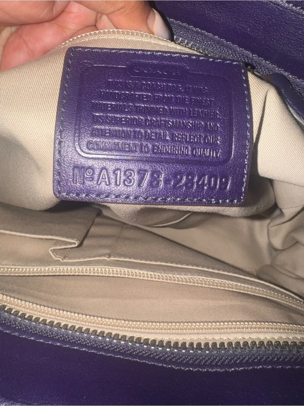 Coach Legacy Candace Carryall - Zebra Print - EUC